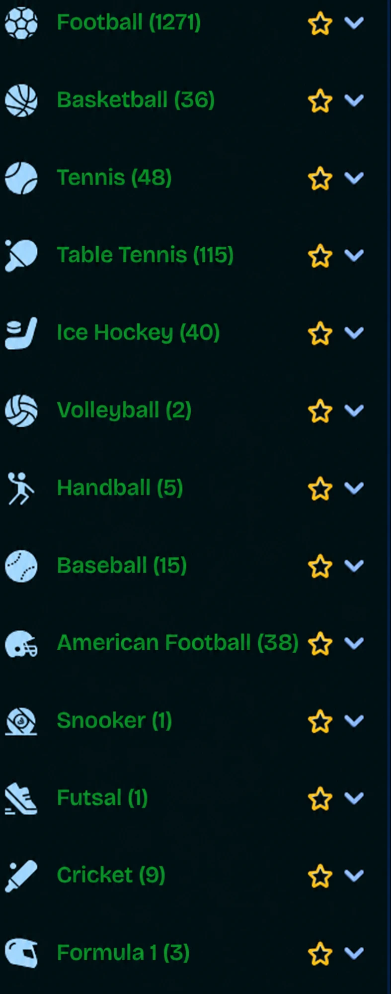 rivo casino sports categories